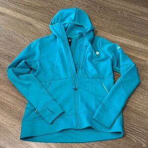 North Face Teal Zip Jacket